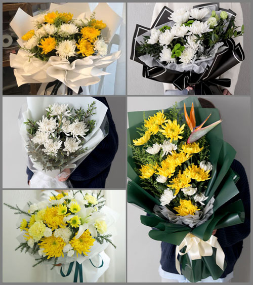 安徽阜阳市颍泉区行流镇白事花束代送